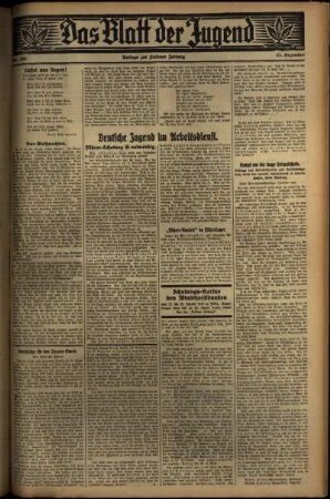 Zweite Ausgabe vom Mittwoch, den 21. Dezember 1932.