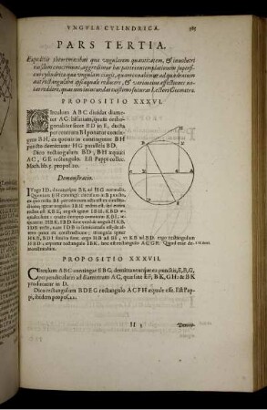 Pars tertia. Expeditis theoremtaibus quae ungularem quantitatem, & involucri eiusdem concernunt [...]