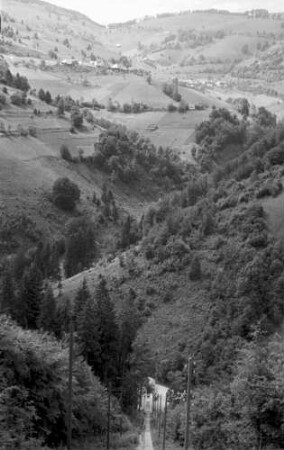 Wieden: Seilbahn und Landschaft von oben