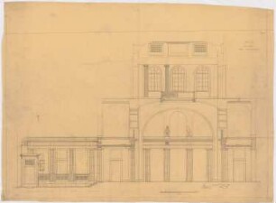 AEG-Hauptverwaltungsgebäude, Berlin: Vestibül: Schnitt 1:25