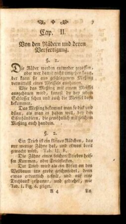 Cap. II. Von den Rädern und deren Verfertigung