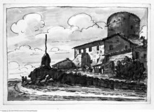 Skizzenalbum Band 3Rom, Torre Lazzaroni ("Torre dei Masimi") bei Tor di Quinto - Album Giani (III)