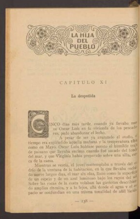 Capítulo XI - La despedida