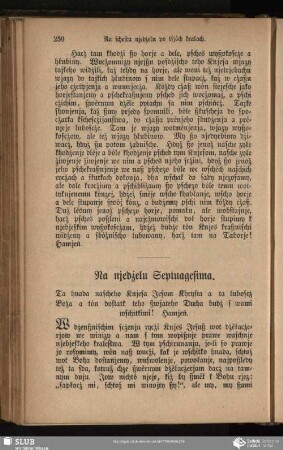 Na njedżelu Septuagesima