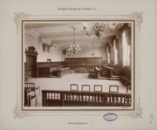 Gericht, Beuthen Erweiterungsbau: Schwurgerichtssaal