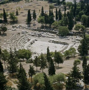Athen. Dionysos-Theater. Ansicht von Nord-Osten
