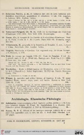Archäologie. Klassische Philologie (Nr. 104 - 156)