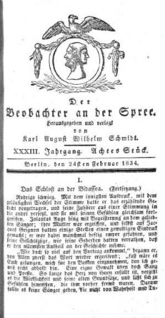 8. Stueck, 24. Februar 1834