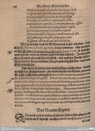 Das Neundte Capitel.