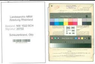 Entnazifizierung Otto Scheurenbrand , geb. 04.08.1894 (Werkmeister)
