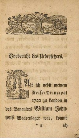 Vorbericht des Uebersetzers