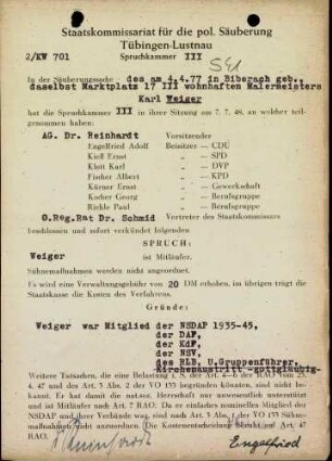 Weiger, Karl