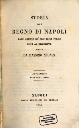 Storia del Regno di Napoli : dall'origine de' suoi primi popoli sino al presente, 1,2