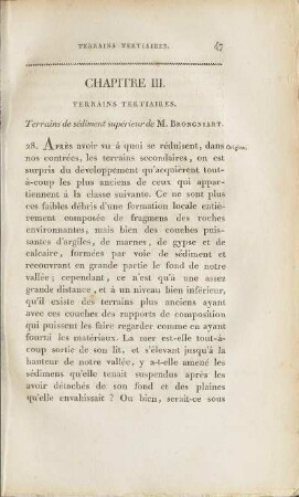 Terrains de sédiment supérieur de M. Brongniart