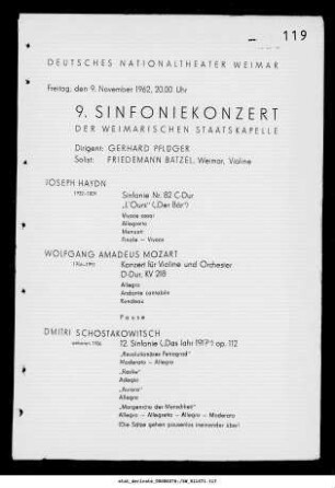 9. Sinfoniekonzert