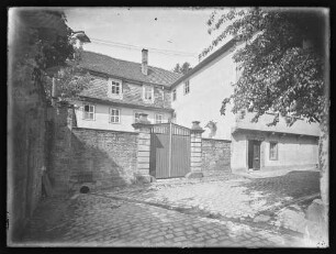 Blick auf Hoftor in der Rittergasse