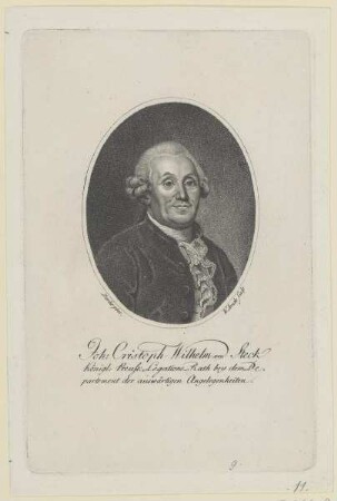 Bildnis des Joh. Christoph Wilhelm von Steck