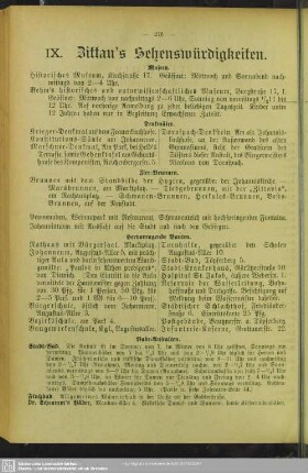 IX. Zittau’s Sehenswürdigkeiten