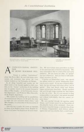 Vol. 61 (1917) = No. 243: An uninstitutional institution