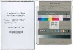 Entnazifizierung Arthur Soehngen , geb. ()