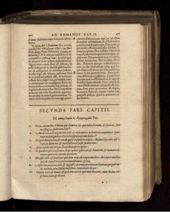 Secunda Pars Capitis. De makrothymia & [...] krisia Dei