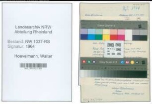 Entnazifizierung Walter Hoevelmann , geb. 02.04.1888 (Lehrer)