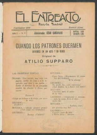 1922000106: Mientras los patrones duermen : entremés en un acto y en verso
