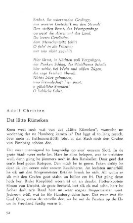 Dat lütte Rümeken