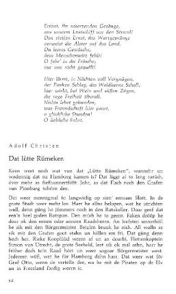 Dat lütte Rümeken