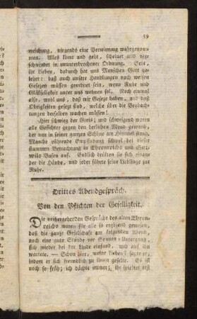 59-96, Drittes Abendgespräch
