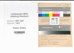 Entnazifizierung Robert Koppe , geb. 30.03.1900 (Lehrer)