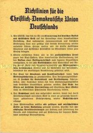 Programmatisches Dokument der CDU