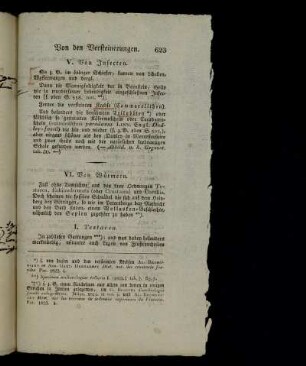 V. Von Insecten.