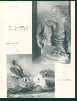 De las galerías de Berlín - Marianne Hoppe, Hilde Hildebrand