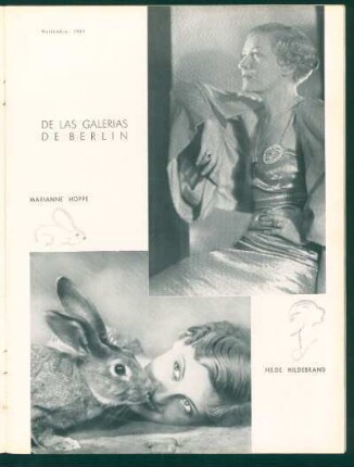 De las galerías de Berlín - Marianne Hoppe, Hilde Hildebrand