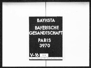 Die Übersendung von Statuten der bayerischen Hilfsvereine an den Redakteur Desmarest im französischen Innenministerium