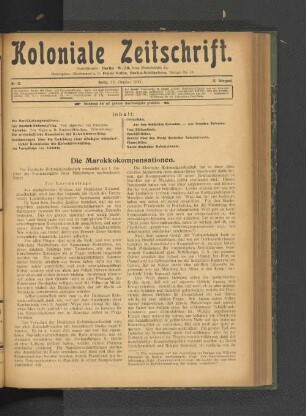 Nr. 42. Berlin, 13. Oktober 1911. 12. Jahrgang.
