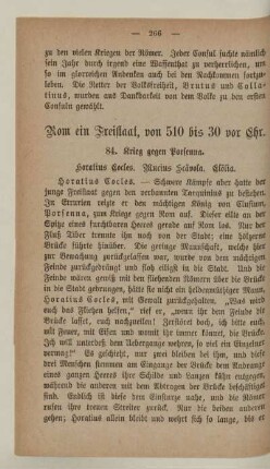 Rom ein Freistaat, von 510 bis 30 vor Chr.