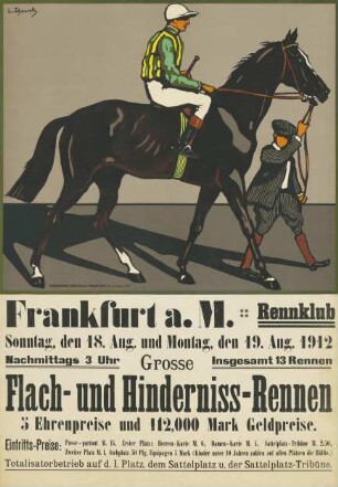 Frankfurt am Main Renn-Club. Flach- und Hindernis-Rennen