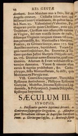 18-29, Saeculum III.
