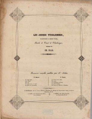 Les jeunes Tyroliennes : nocturne a deux voix