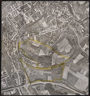 Ostfriedhof, Wuppertal: Planungsunterlage: Luftbild Nächstebreck