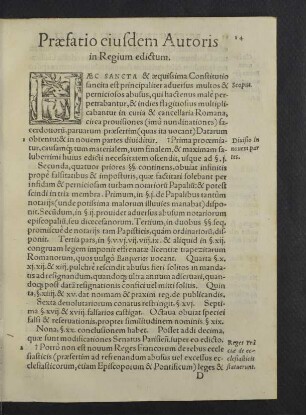 Praefatio eiusdem autoris in regium edictum.
