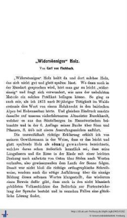 "Wiedersönniges Holz."