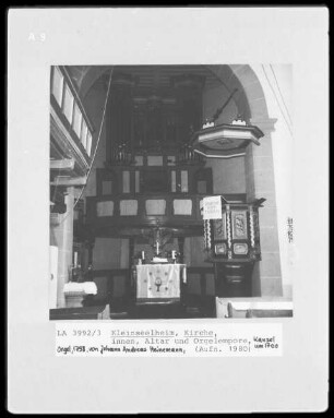 Altar Kanzel Orgel