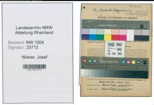 Entnazifizierung Josef Wisner , geb. 01.05.1915 (Arbeiter)