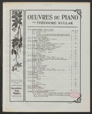 No. 4: Au bord du ruisseau : Op. 75 No. 4