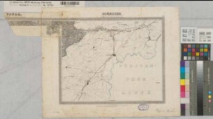 Hannover (Königreich) topographische Karte Blatt 53 Riemsloh, Amt Grönenberg, mit Teil des Blattes Iburg 1836-1848 1 geogr. Meile = 7,3 cm 29,5 x 36,5 Stich: Carl Jättnig; C. Fischer; H. Wild; W. Brose; Wild jun. A. Papen, Premier Lieutenant B Nr. 116a