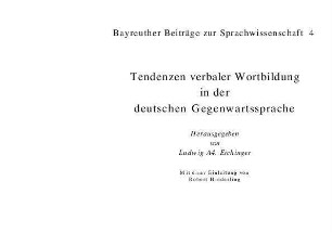 Zum Ausdruck lokaler und temporaler Relationen in der verbalen Wortbildung