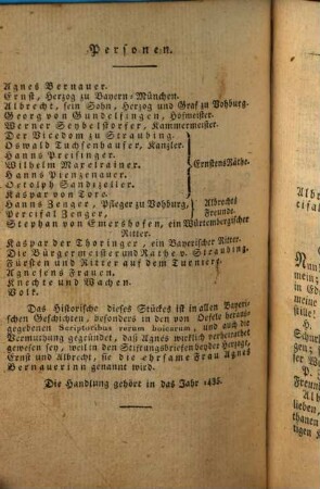 Agnes Bernauer : Trauerspiel